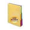 Smead Three-Ring Binder Poly Index Dividers with Pocket, 11.25 x 9.75, Assorted Colors, 30PK 89421